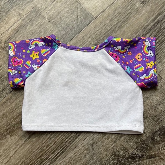 Build a Bear I Dream In Rainbow Shirt Pajama Top Doll Clothes - Picture 2 of 5